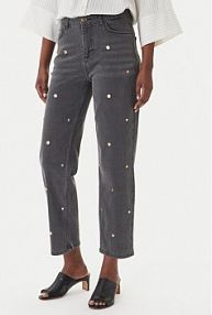 Jeansy LOLA CASADEMUNT szare damskie MS2614016  Straight Fit