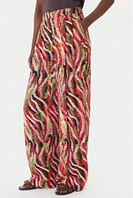 Spodnie eleganckie LOLA CASADEMUNT kolorowe damskie Materiałowe MS2614027  Wide Leg