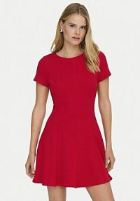 Sukienka codzienna ONLY czerwona Kenya 15370506  Regular Fit