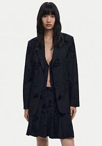 Żakiet Desigual czarny Marynarka Flockarty 25WWEW19  Regular Fit