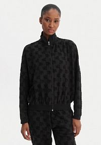 Bluza rozpinana HUGO czarna damska Monogram 50556831  Regular Fit