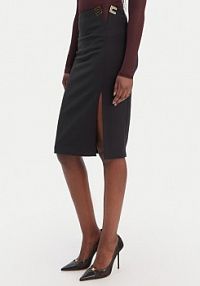 Spódnica ołówkowa Elisabetta Franchi czarna GO-147-61E2-V320  Regular Fit
