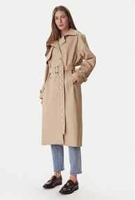 Trencz DKNY beżowy DJ6J6232  Regular Fit