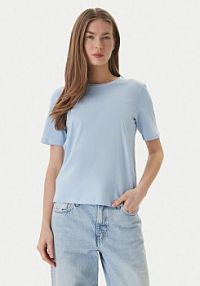 T-shirt ONLY niebieski jasny damski 15270390 Błękitny Regular Fit