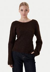 Sweter ONLY brązowy damski Zaggie 15376349  Regular Fit