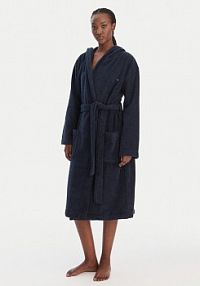 Szlafrok Tommy Hilfiger granatowy damski UW0UW06153