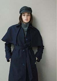 Trencz Hunter granatowy Keltie HARW0014251  Regular Fit