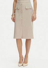Spódnica ołówkowa Rinascimento beżowa CFC0128271003  Slim Fit