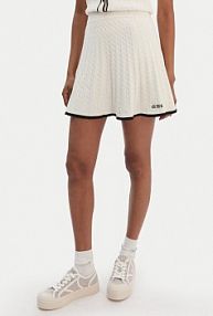 Spódnica mini Guess kremowa V6RD07 Z4652 Écru Regular Fit