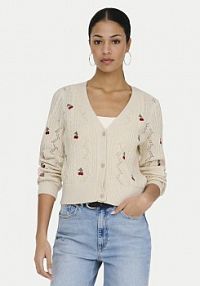 Kardigan ONLY beżowy Birtie 15363087  Regular Fit