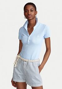 Koszulka polo Polo Ralph Lauren niebieska damska Ralph Lauren  211870245023  Slim Fit