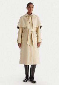 Trencz Hunter beżowy Keltie HARW0014251  Regular Fit