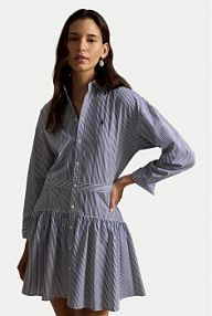 Sukienka Polo Ralph Lauren granatowa Koszulowa 211B22754001  Regular Fit