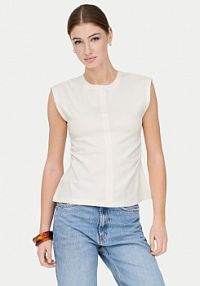 T-shirt ONLY biały damski Marie 15372452  Regular Fit