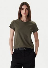 T-shirt Polo Ralph Lauren brązowy damski 211B14605011  Classic Fit