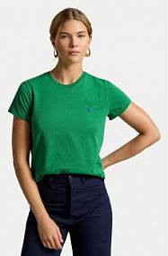 T-shirt Polo Ralph Lauren zielony ciemny damski 211B14605022  Classic Fit