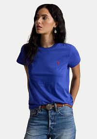 T-shirt Polo Ralph Lauren niebieski damski 211B14605020  Classic Fit