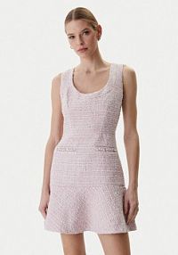 Sukienka koktajlowa Guess różowa W6RK28 WJ632  Regular Fit