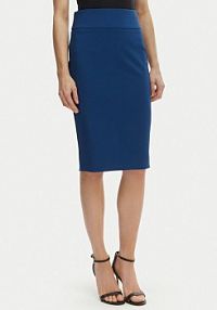 Spódnica ołówkowa Rinascimento niebieska CFC0128651003  Slim Fit