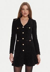 Sukienka koktajlowa Marciano Guess czarna 5BGK36 7394A  Regular Fit