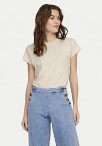 T-shirt ONLY beżowy damski Erica 15308926  Oversize