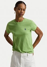 T-shirt Polo Ralph Lauren zielony damski 211B14605003  Classic Fit