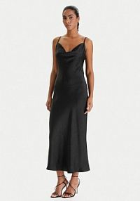 Sukienka koktajlowa Guess czarna W6RK50 WJ732  Regular Fit