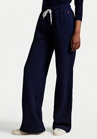Spodnie dresowe Polo Ralph Lauren granatowe damskie 211977959001  Wide Leg