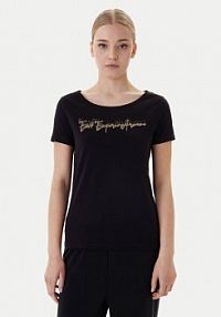 T-shirt EA7 Emporio Armani czarny damski 7W000978 AF10373 UC001  Slim Fit