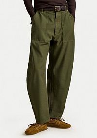 Spodnie eleganckie Polo Ralph Lauren zielone damskie Materiałowe 211A93147002  Relaxed Fit