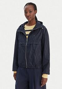 Kurtka przejściowa Tommy Hilfiger granatowa damska WW0WW48001  Regular Fit