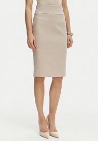 Spódnica ołówkowa Rinascimento beżowa CFC0128651003  Slim Fit
