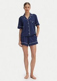 Piżama Polo Ralph Lauren granatowa damska 4P0231  Regular Fit