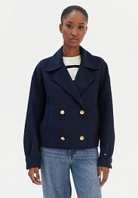 Kurtka przejściowa Tommy Hilfiger granatowa damska WW0WW47759  Relaxed Fit