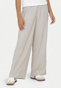 Spodnie eleganckie ONLY beżowe damskie Materiałowe Aris 15337956  Straight Fit