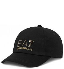 Czapka z daszkiem EA7 Emporio Armani czarna damska 7W000327 AF13009 UC001