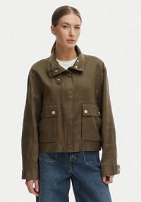 Kurtka przejściowa Tommy Hilfiger zielona damska WW0WW48616  Relaxed Fit