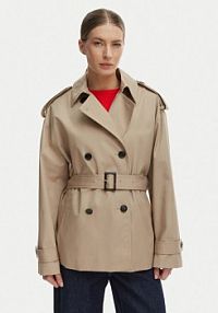 Trencz Tommy Hilfiger beżowy WW0WW49586  Relaxed Fit