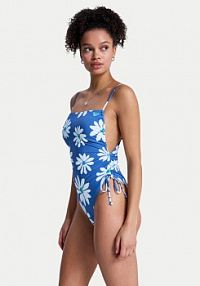 Strój kąpielowy Roxy niebieski Printed Essentials ERJX103806