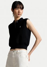 Sweter Polo Ralph Lauren czarny damski 211970666002  Regular Fit