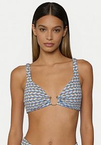 Strój kąpielowy Seafolly niebieski jasny Góra od bikini Mala 31467-230 Błękitny