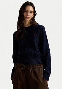 Sweter Polo Ralph Lauren granatowy damski 211A96245001  Relaxed Fit