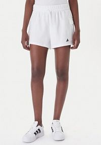 Szorty sportowe adidas białe Essentials Small Logo French Terry Cargo JD9945  Loose Fit