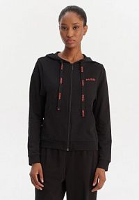 Bluza rozpinana HUGO czarna damska 50556350  Regular Fit