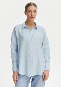 Koszula ONLY niebieska jasna damska Zazima 15272523 Błękitny Oversize