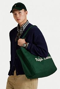 Torebka shopperka Polo Ralph Lauren zielona 405962436003