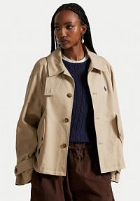 Trencz Polo Ralph Lauren beżowy 211A93141001  Oversize