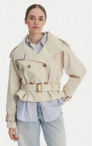 Trencz Tommy Hilfiger beżowy WW0WW50768  Oversize