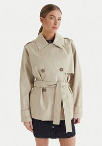 Trencz Calvin Klein beżowy LV044B540G  Regular Fit