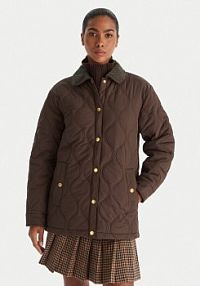 Kurtka przejściowa Hunter brązowa damska Witton HARW0004252  Regular Fit